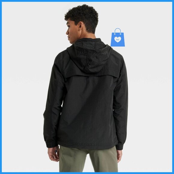 Medium - Mens Elevated Rain Coat - Goodfellow Co - Black - Picture 7 of 7